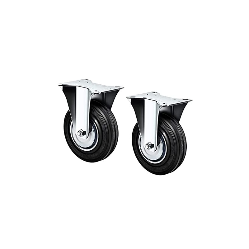 kippen 1600K1 Pair of Industrial Wheels with Fixed Base, Diameter