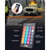 LUMENIX LED Roof Top Strobe Beacon Light Bar Rooftop Security