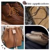 PH PandaHall Leather Boot Laces 55 Inch Flat Leather Shoe