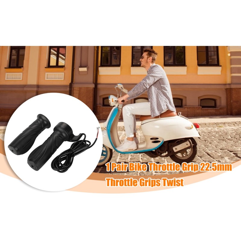 Alomejor Bicycle Throttle Grip Electric Bicycle Throttle Speed Handle for