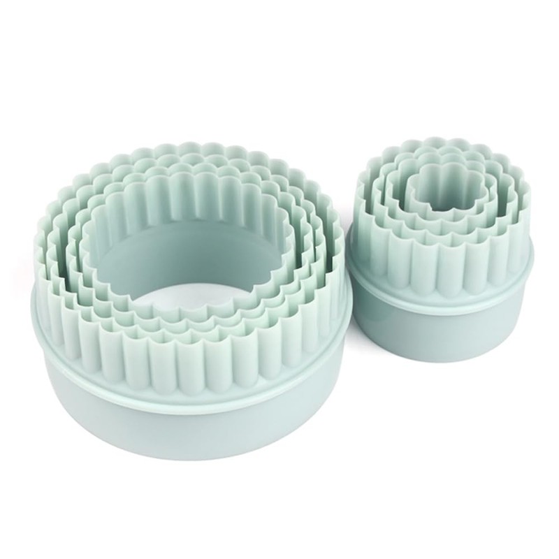 ANCLLO 8 Pieces Cookie Mold Set, Double Sided Pastry and