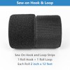Matenf 2 Inch Sew On Hook and Loop Strips -