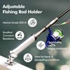 Rod Holder for Fishing Boat,360 Degree Marine Grade Stainless Steel