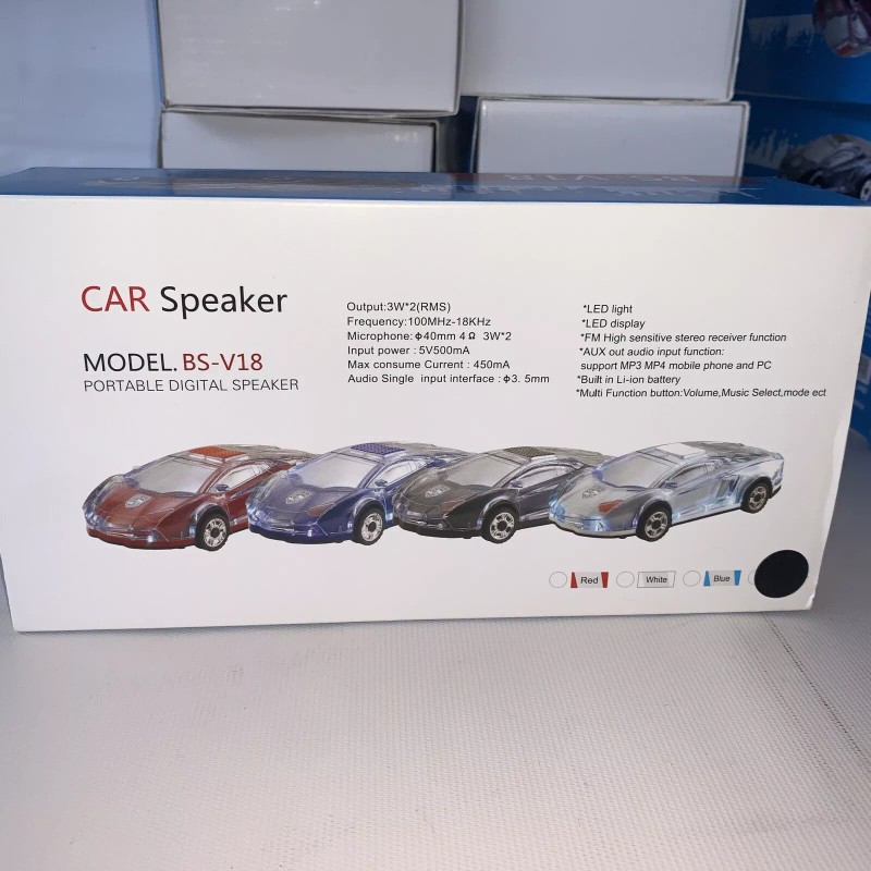 Ridgeway bluetooth speaker Rechargeable Car Fm Radio USB Wireless Black