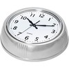 Bernhard Products Retro Wall Clock 9.5 Inch Silver Kitchen 50's