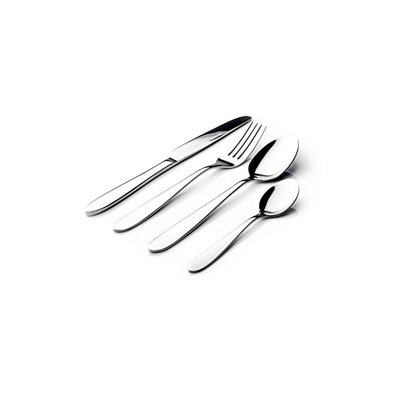 Sabichi Arch 16pc Cutlery Set, Stainless Steel, Silver, 6.3 x