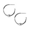 Birdie Hoop Earrings - Silver