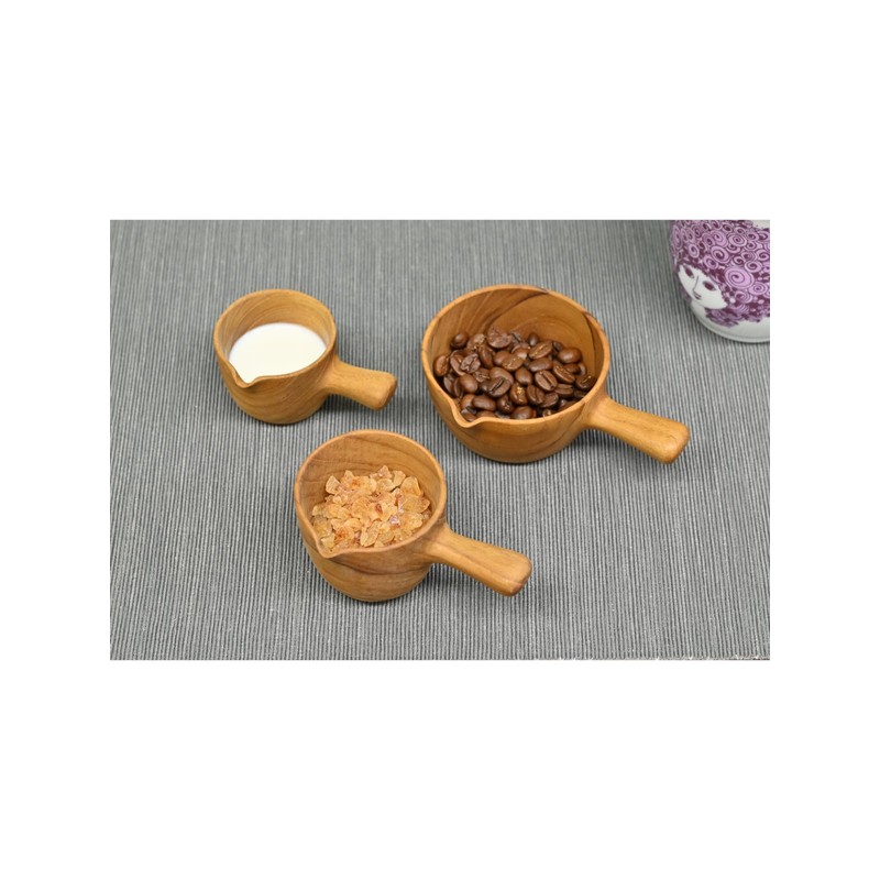 Chabatree CU-393 Milk Cup Sauce Cup Wooden 6cm Coffee Tea