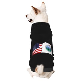 Flag of Flagstaff, Arizona and America Dog Sweater Winter Pet Dog Hoodie Sweatshirts Warm Soft Dog Clothes X-Small