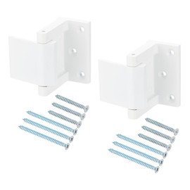 PATIKIL Door Reinforcement Lock, 2 Pack Home Security Door Lock Withstand 800 Lbs Zinc Alloy High Security Door Latch Stopper with Screws for Prevent Unauthorized Entry, White
