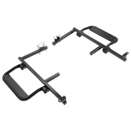 Wutist Heavy Duty Nerf Bar Running Board Kit Compatible with 2008-Present EZGO RXV Electric & Gas Golf Cart Driver & Passenger Side Steps Steel Powder Coated Black (2 Sets)