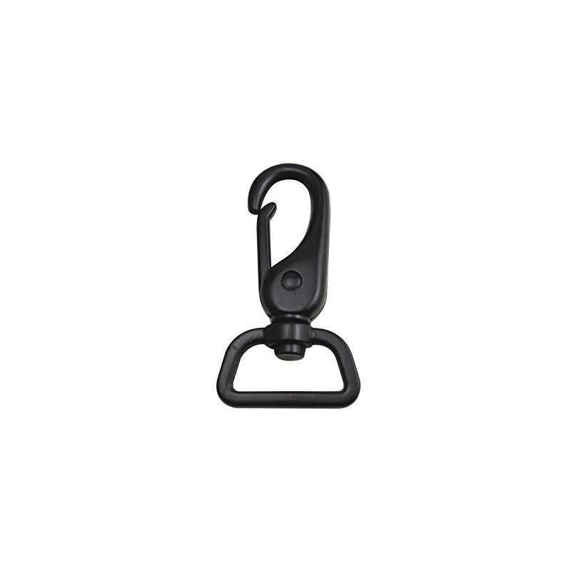 Wuuycoky Black 1" Inner Diameter D Ring Medium Hook Lobster