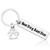 Vadaka Dog Aunt Gift for Auntie Aunt Keychain from Niece