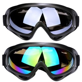 BacJueSin Ski Goggles, Snowboard Goggles, UV Protection, Motocross Goggles, Helmet Compatible, Anti-Fog Ski Goggles, Sports Goggles for Skiing, Motorcycle, Cycling, Skat