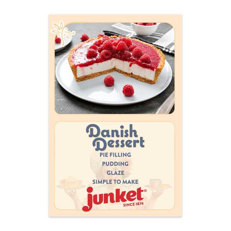 Junket Raspberry Danish Dessert, 4.75 Ounce (Pack of 3)