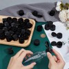 OLYCRAFT 36Pcs 24/400 Flip Top Screw Caps Black Flip Top
