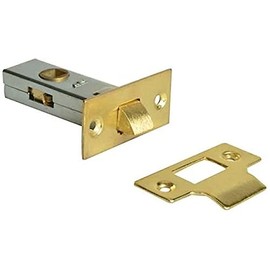 Merriway BH05985 EB 63mm (2.1/2 inch) Tubular Mortise Latch Brass Plated