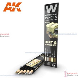 (AK10044) - AK Interactive Pencils Set - Splashes, Dirt and Stains