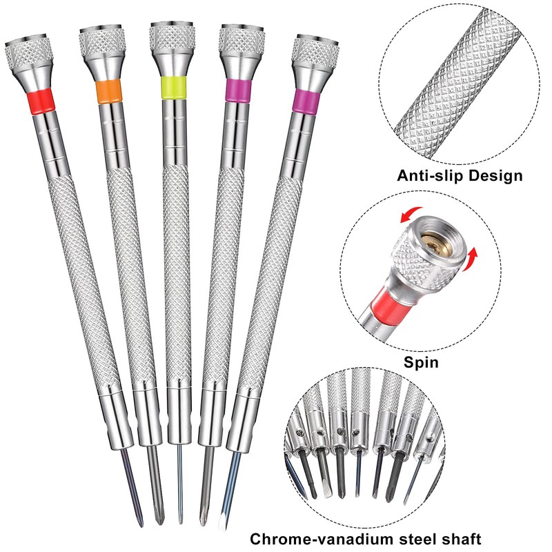 Chumia 13 Pieces Micro Precision Watch Screwdriver Set Jewelers Screwdriver