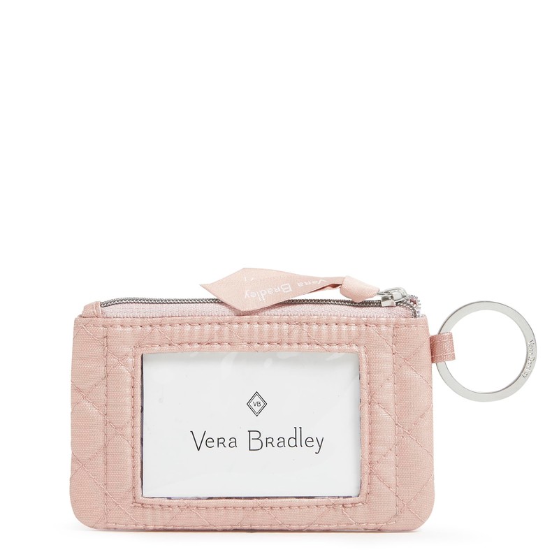Vera Bradley Zip ID Case Wallet, Rose Quartz, Rose Quartz,
