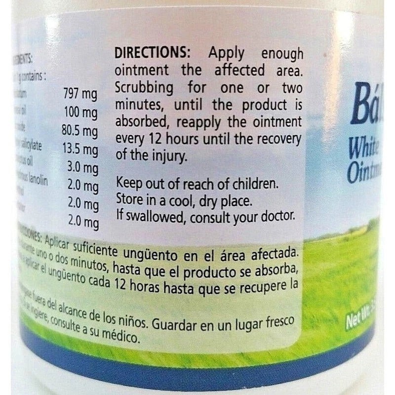 La vaquita Balsamo blanco, antiinflamator