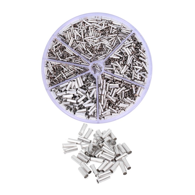 1900Pcs Wire Ferrule Non Insulated 0.52.5mm Connector Crimp Terminal 1422