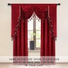 ELKCA Burgundy Red Valance for Festival Holiday Thick Chenille Window