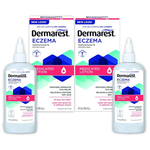 Dermarest Eczema Medicated Lotion, 4oz, Pack of 2