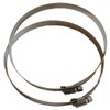 VABINK 10-Inch Stainless Steel Duct Clamps Hose Clips (2-Pack) with