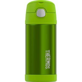 355ml FUNtainer Vacuum Insulated Drink Bottle - Lime Green