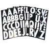 Homeford Big Font Alphabet Letter Stickers, Caps, 3-Inch, 26-Count (White