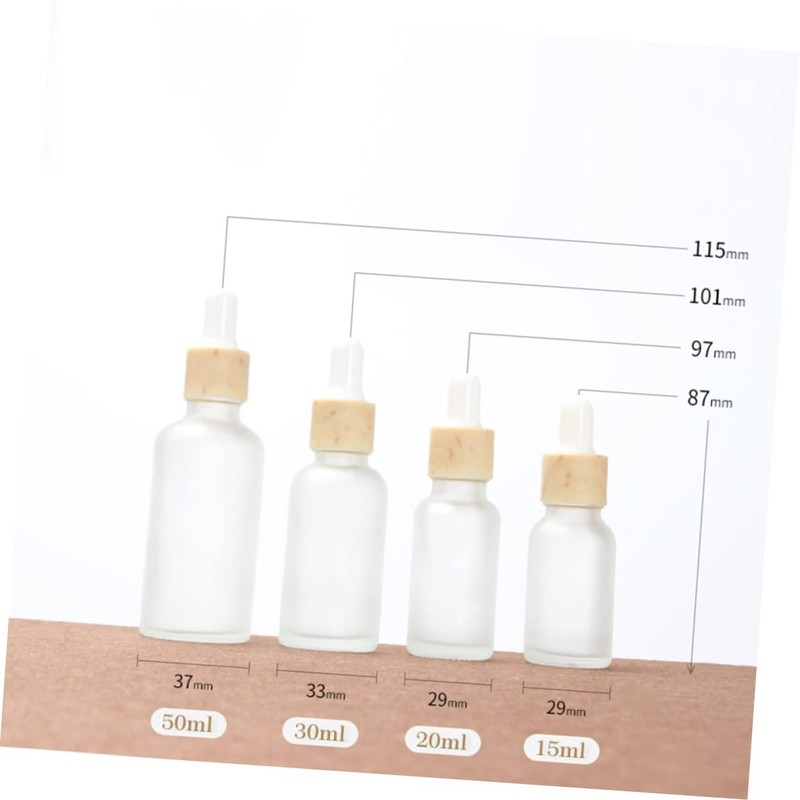 Baluue 1set Subpackaging Bottle Dropper Bottle Lab Sample Storage Jars