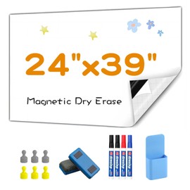 Babenoun Magnetic Dry Erase Board Contact Paper 24"x39" for Wall