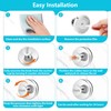 Fliverly Suction Cup Hooks for Shower, Removable Towel Hooks for