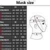 IMZAUYH Latex Mask Black Red JJ Set Hood 0.4mm Close
