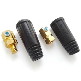 B.W.P 400Amp-500Amp 70-95 Welding Cable Connector Male Plug and Female Socket Quick Fitting Euro Style