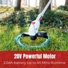 KAKEI 20V Cordless Grass Trimmer with 260mm Cutting Width &