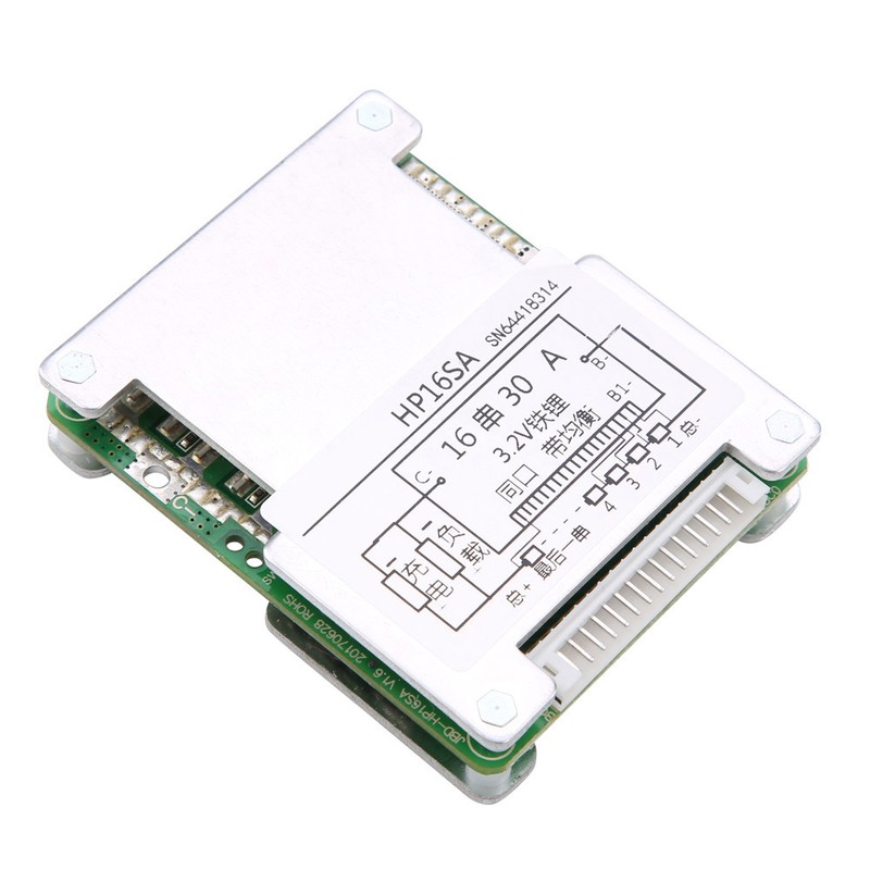 16S 48V/60V Lithium Battery Balance Protection Board with Aluminum Heatsink