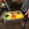 Aluminum Lunch Box Folding Handle Portable Stainless Steel Light Weight