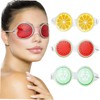 FOMIYES Relaxing Eye Masks Skincare 3pcs Fruit Pattern Eye Pads