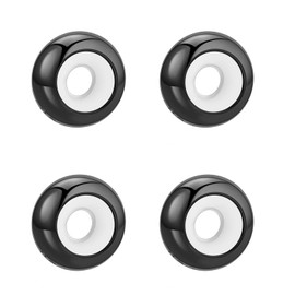 SOUKISS Soulbeads 2Pcs 925 Sterling Silver Stopper Rubber Beads Charm for European Snake Chain Bracelet, No Gemstone