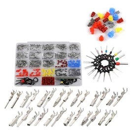 Snblzhef Connector Terminal Pin Auto Car Electrical Connector Pins Non-Insulated Plug Male Female Crimp