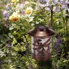 Solar Lantern Lights Outdoor, Dragonfly Waterproof Metal Hanging Solar Lights