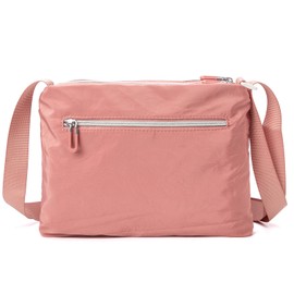 ETidy - Bolso bandolera para mujer, impermeable, ligero, informal, para hombro, M Talla Rosa, M