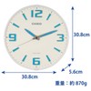 Casio IQ-1009J-7JF Wall Clock, Radio Watch, White, Analog, Nighttime Second