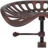 BOKKOLIK Industrial Bar Stools-Swivel Tractor Seat-Bar Height Adjustable 23-31inch-Kitchen Island