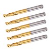 5pcs CNC Router Bits Spiral End Mill Milling Cutter Set