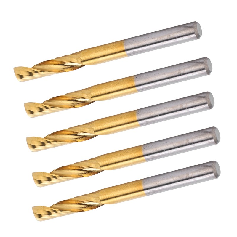 5pcs CNC Router Bits Spiral End Mill Milling Cutter Set