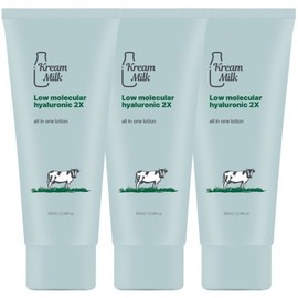 Cream Milk Low Molecular Hyaluronic Acid 2X All-in-One Lotion, 3, 100ml / 크림밀크 저분자 히알루론산 2X 올인원 로션, 3개, 100ml