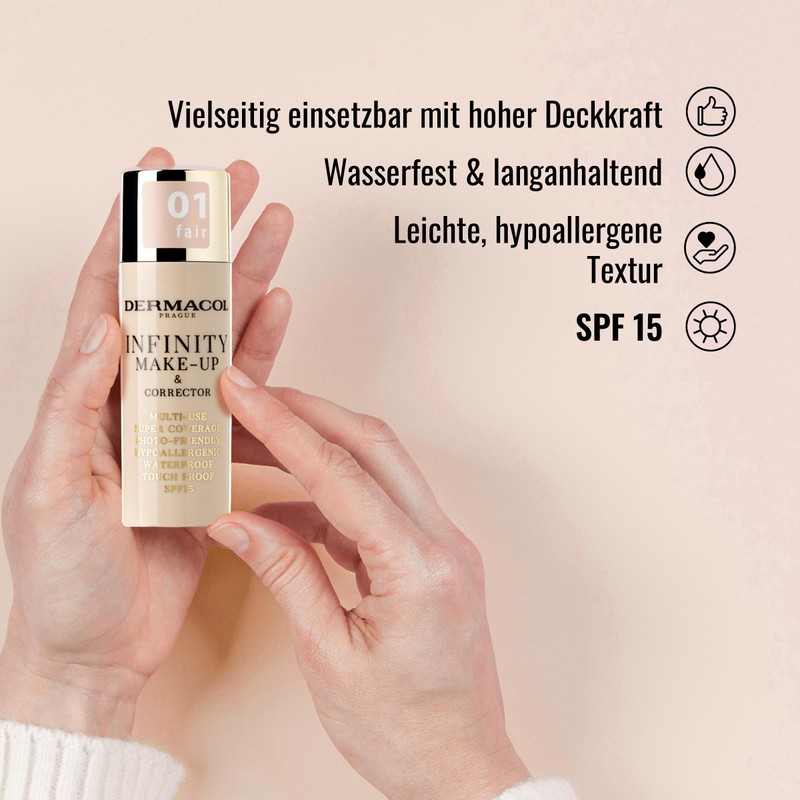 Dermacol Infinity Makeup & Concealer 2-in-1 SPF 15 Colour 04